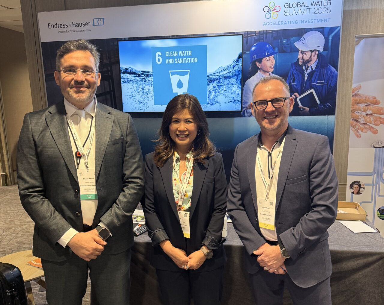 Global Water Summit 2025 in Paris - Endress+Hauser meeting